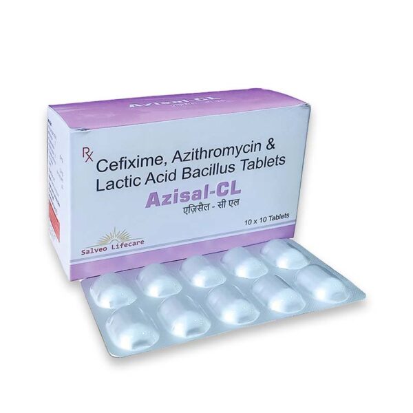 Cefixime, Azithromycin & Lactic Acid Bacillus Tablets