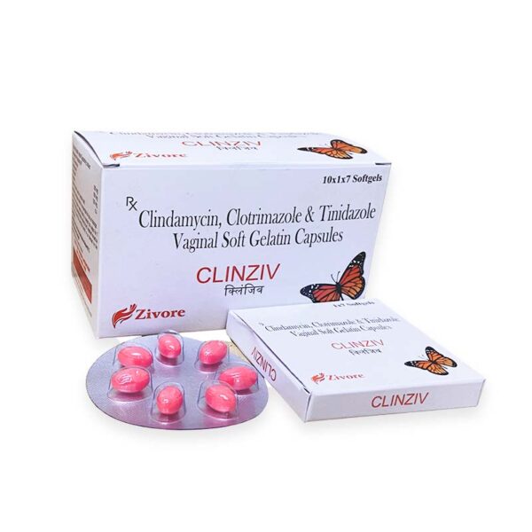 Clindamycin, Clotrimazole & Tinidazole Vaginal Soft Gelatin Capsules