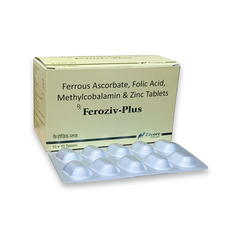 Ferrous Ascorbate, Folic Acid, Methylcobalamin & Zinc Tablets