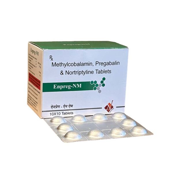 Methylcobalamin, Pregabalin & Nortriptyline Tablets Enpreg-NM