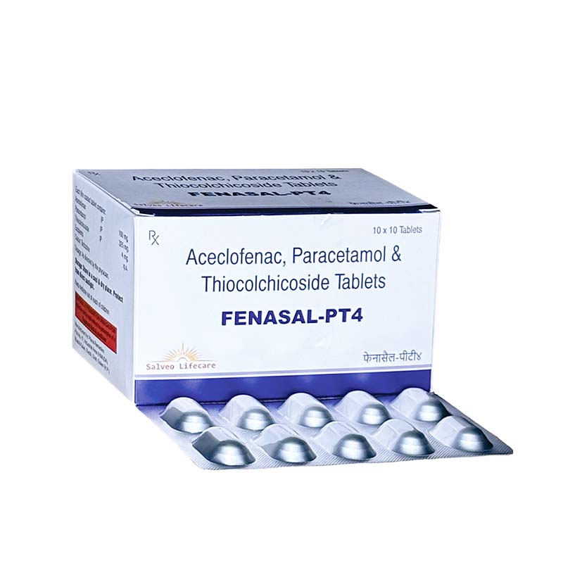 Aceclofenac, Paracetamol & Thiocolchicoside Tablets