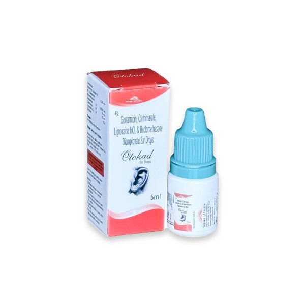 Gentamicin, Clotrimazole Lignocaine HC&Beclomethasone Dipropionate Ear Drops Otokad Ear Drops