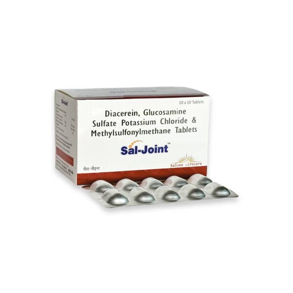 Diacerein, Glucosamine Sulfate Potassium Chloride & Methylsulfonylmethane Tablets