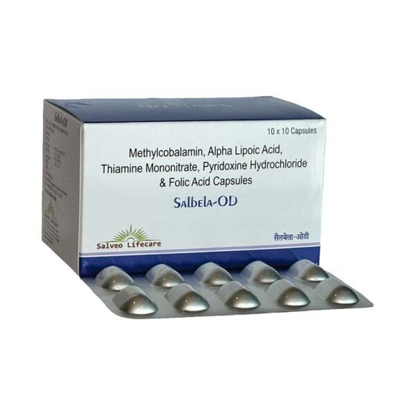 Methylcobalamin, Alpha Lipoic Acid, Thiamine Mononitrate, Pyridoxine Hydrochloride & Folic Acid Capsules