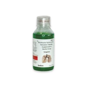 Bromhexine Hydrochlon saderen Terbutaline SulphatuGuaipheriesin & Menthol Syrup