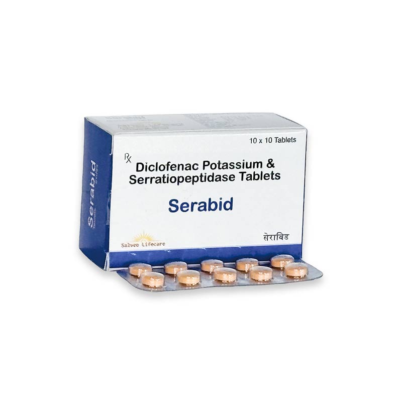 Diclofenac Potassium & Serratiopeptidase Tablets