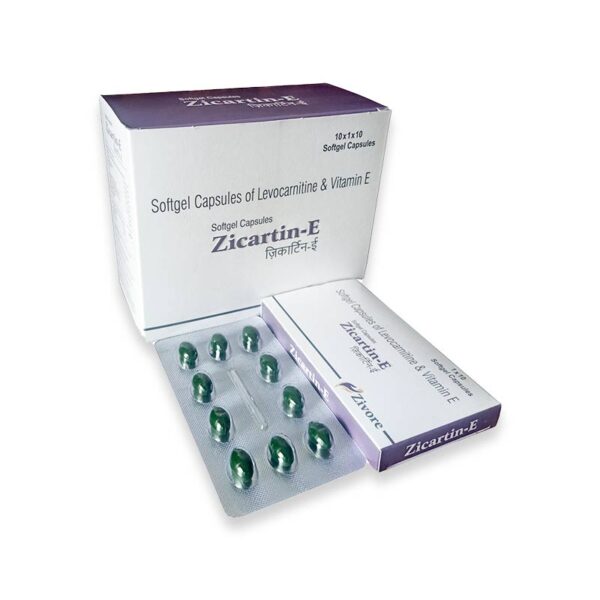 Softgel Capsules of Levocarnitine & Vitamin E