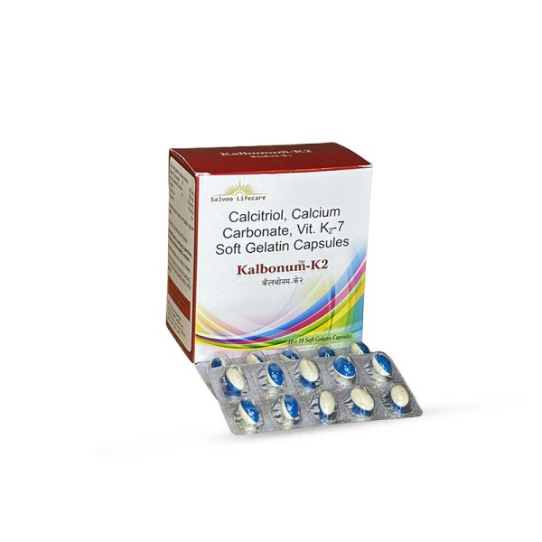 Calcitriol Calcium Carbonate Vit K7 Soft Gelatin Capsules